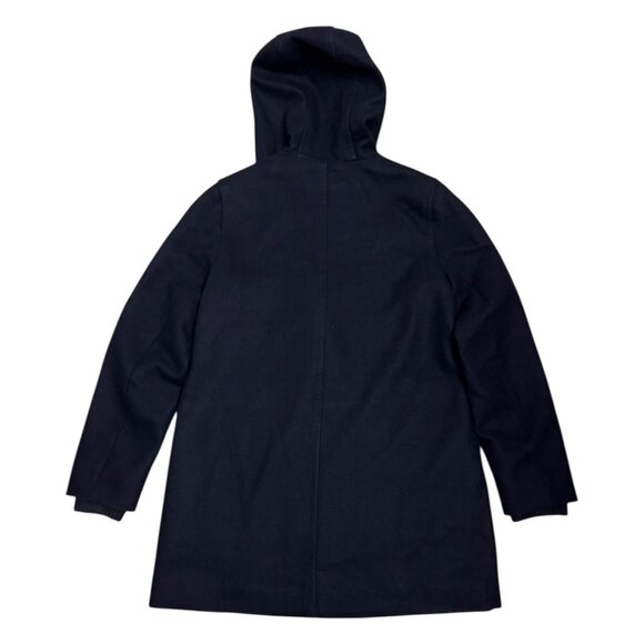 ABERCROMBIE & FITCH Heritage Wool Blue Quilted Winter Pea Coat Jacket Womens M - Picture 5 of 8